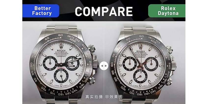 Super Clone VS. Real: BT Factory Rolex Daytona 116500 