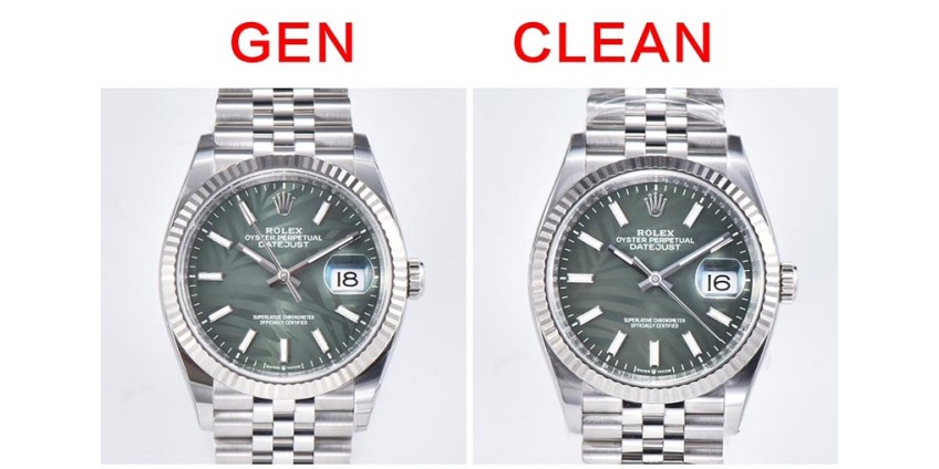 Super Clone VS. Real: Clean Factory Rolex Date-Just 36mm 