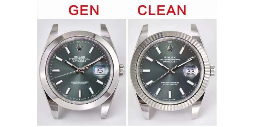 Super Clone VS. Real: Clean Factory Rolex Date-Just 41mm 