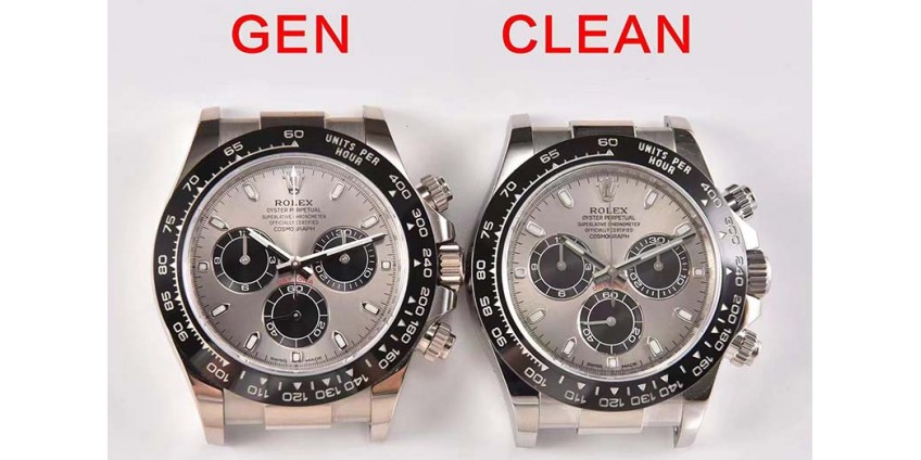 Super Clone VS. Real: Clean Factory Rolex Daytona 116519