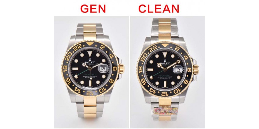 Super Clone VS. Real: Clean Factory Rolex GMT-MASTER II 116713LN