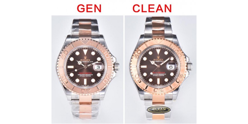 Super Clone VS. Real: Clean Factory Rolex YachtMaster 40MM