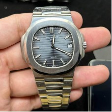 Patek Philippe Nautilus 5711/1A-001 Blue/Gray Customized Modifications Base On 3K Factory+SW Dial/Hands/Date+Free Sprung Balance+18k Rotor+CNC Case
