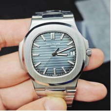 Patek Philippe Nautilus 5711/1A-001 Blue/Gray Customized Modifications Base On 3K Factory+SW Dial/Hands/Date+Movement Engraving+