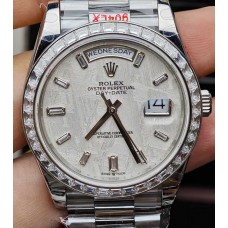 Rolex DayDate TOP Customized Modifications GM Factory+Diamond Bezel +Meteorite Dial Hevier Version 160g