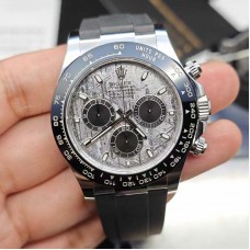 Rolex Daytona  TOP Customized Modifications Meteorite Dial Tungsten Steel Heavier Version Weight140G Wrapped White Gold