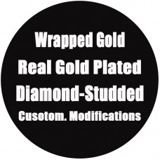 REAL GOLD PLATED/WRAPPED GOLD DIAMOND-STUDDED CUSTOM/MODIFICATIONS SERVICE (Price On Request)