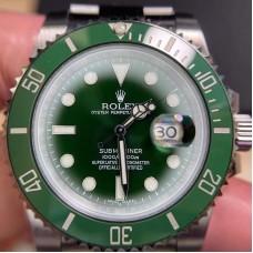 ROLEX Submariner Hulk  Real/Genuine/Original Accessories Modifications:Dial+Hands+Bezel+Crystal+Date+Crown