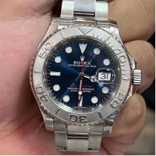 ROLEX YACHTMASTER Blue  Real/Genuine/Original Accessories Modifications:Genuine Movement +Dial+Hands+Bezel+Crystal+Date+Crown