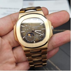 PP 5712R 18K REAL GOLD WEIGHTS 190G  CNC CUSTOMIZED CASE&BRACELETS TOP MODIFCATIONS SW DIAL+HANDS+MOONPHASE