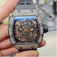 RM055 Real Tourbillon Diamond-Studded Top Modifications/Customized Movement