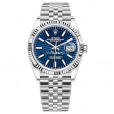 Clean Factory Rolex Datejust 36MM  126234-0049  Jubilee Blue Dial / BEST QUALITY