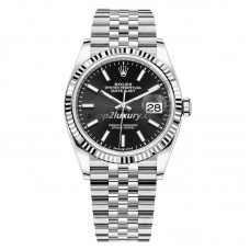 Clean Factory Rolex Datejust 36MM  126234-0015  Jubilee Black Dial / BEST QUALITY