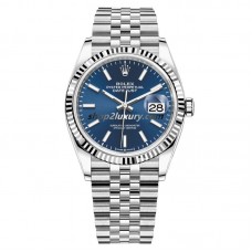 Clean Factory Rolex Datejust 36MM  126234-0017  Jubilee Blue Dial / BEST QUALITY