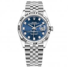 Clean Factory Rolex Datejust 36MM  126234-0037  Jubilee Blue Dial / BEST QUALITY
