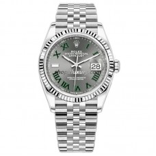 Clean Factory Rolex Datejust 36MM  126234-0045  Jubilee Gray Dial / BEST QUALITY