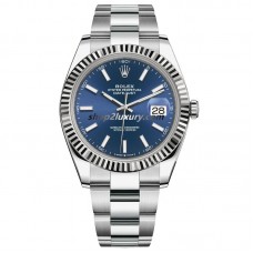 Clean Factory Rolex Datejust 41MM  126334-0001 Oyster Bracelets Blue Dial / BEST Quality 