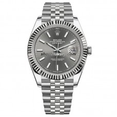 Clean Factory Rolex Datejust 41MM  126334-0014 Jubilee Gray Dial / BEST Quality 