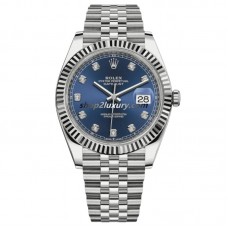 Clean Factory Rolex Datejust 41MM  126334-0016 Jubilee Blue Dial / BEST Quality 