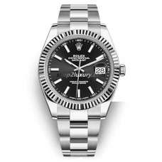 Clean Factory Rolex Datejust 41MM  126334-0017 Oyster Bracelets Black Dial / BEST Quality 