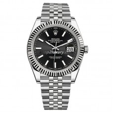 Clean Factory Rolex Datejust 41MM  126334-0018 Jubilee Black Dial / BEST Quality 