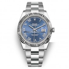 Clean Factory Rolex Datejust 41MM  126334-0025 Oyster Bracelets Blue Dial / BEST Quality 