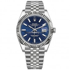 Clean Factory Rolex Datejust 41MM  126334-0032  Blue Dial  Jubilee / BEST Quality 