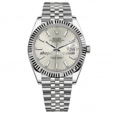 Clean Factory Rolex Datejust 41MM  126334-0004 Jubilee Silver Dial / BEST Quality 