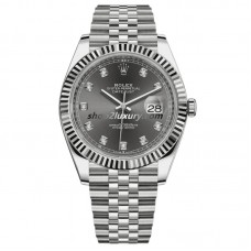 Clean Factory Rolex Datejust 41MM  126334-0006 Jubilee Gray Dial / BEST Quality 