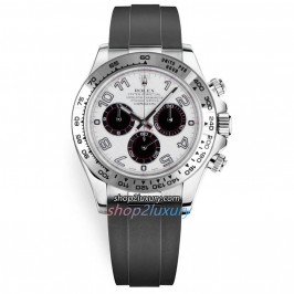 Clean Factory Rolex Daytona  116519 White Dial Oyster Flex/ BEST REP ROLEX