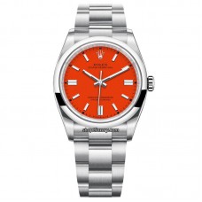 Clean Factory Rolex Oyster Perpetual Coral Red Dial 36 MM 3230 Model:126000-0007 /Focus On The Best Quality