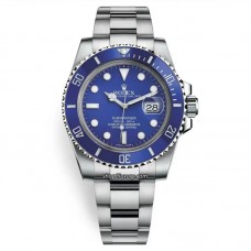 Clean Factory Submariner Smurf 116619LB 40MM  Blue Face / Focus On The Best Rep