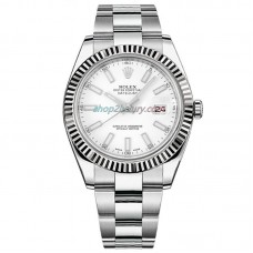EW Factory ROLEX DATEJUST 41MM  116334 Oyster Bracelets White Dial
