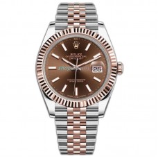 EW Factory ROLEX DATEJUST 41MM  126331-0002 S/R Jubilee Chocolate Dial 