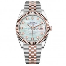 EW Factory ROLEX DATEJUST 41MM  126331-0014 S/R Jubilee Mother-of-pearl Dial 