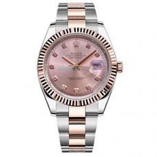 EW Factory ROLEX DATEJUST 41MM  126331 S/R Oyster Bracelets Pink Dial