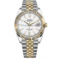 EW Factory ROLEX DATEJUST 41MM  126333-0016 S/G Jubilee White Dial