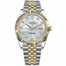 EW Factory ROLEX DATEJUST 41MM  126333-0018 S/G Jubilee Mother-of-pearl Dial