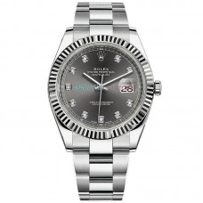 EW Factory ROLEX DATEJUST 41MM  126334-0005  Gray Dial Oyster Bracelets