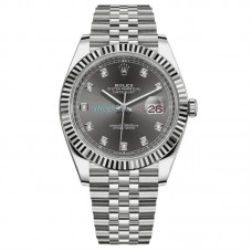 EW Factory ROLEX DATEJUST 41MM  126334-0006 Gray Dial Jubilee