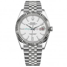 EW Factory ROLEX DATEJUST 41MM  126334-0010 White Dial Jubilee