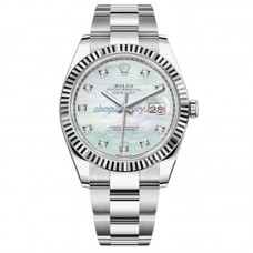 EW Factory ROLEX DATEJUST 41MM  126334-0019 Mother-of-pearl Dial Oyster Bracelets