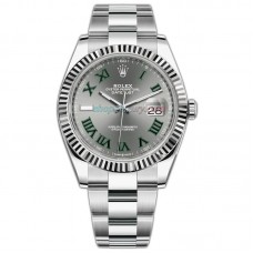 EW Factory ROLEX DATEJUST 41MM  126334-0021 Wimbledon Oyster Bracelets