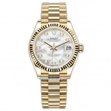 GS Factory Rolex Datejust 31MM LADIES 278278-0010 Yellow Gold