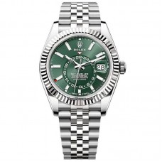 N Factory Rolex Sky-Dweller 42 Jubilee Reference 336934-0002 Green Dial/Focus On The Best Quality