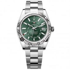 N Factory Rolex Sky-Dweller 42 Oyster Reference 336934-0001 Green Dial/Focus On The Best Quality