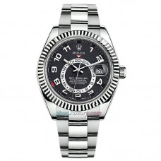 ZF Factory Rolex Sky-Dweller Black 42 Oyster Reference 336934-0007 PR 70H/Focus On The Test Quality