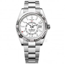 ZF Factory Rolex Sky-Dweller White 42 Oyster Reference 336934-0003 PR 70H/Focus On The Test Quality
