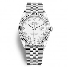 VS FACTORY  DATEJUST 36MM 126234-0025 WHITE DIAL / POWER RESERVE 72 HOURS BEST QUALITY