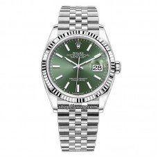 VS FACTORY  DATEJUST 36MM 126234-0051 MINT GREEN FACE  / POWER RESERVE 72 HOURS BEST QUALITY